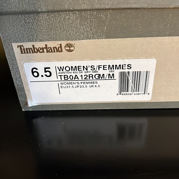 Timberland black womens suede Leather Lace-Up wedge Boot . worn once size 6.5 - Picture 5 of 5